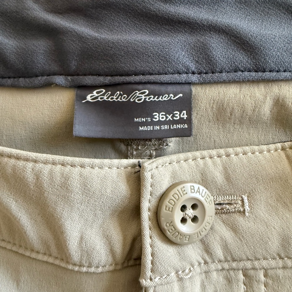 Eddie Bauer Men's Beige Tech Pants
